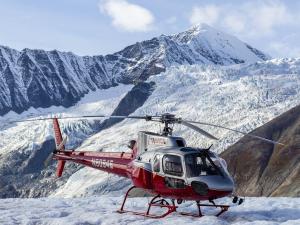 Denali Glacier Landing Helicopter Photo